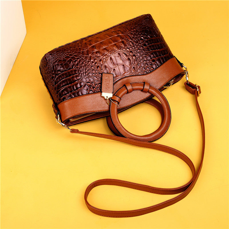 Luxuriöse Leder-Schultertasche - Liva