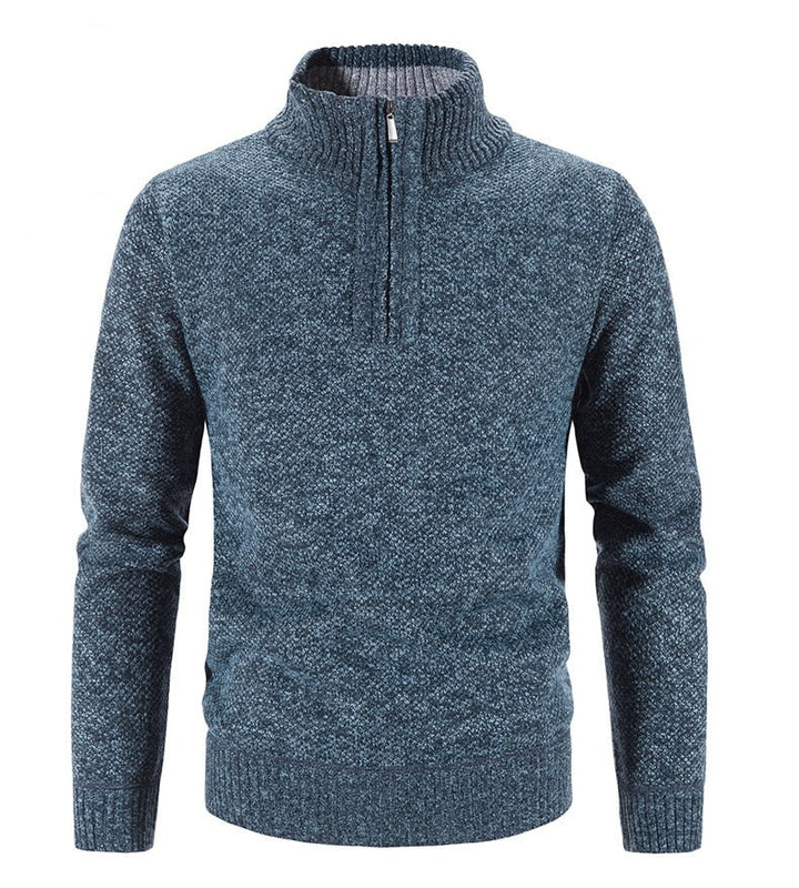 Stilvoller Herrenpullover mit Halbem Reißverschluss - SummitCraft
