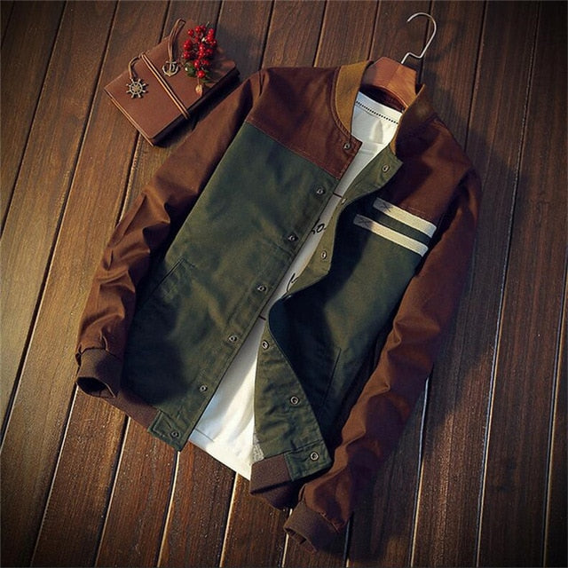 Leichte Herren Bomber-Übergangsjacke im Vintage-Look – Adrian