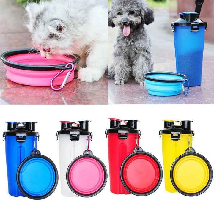 2-in-1 Reisetrinkbecher mit Futternapf - PawBuddy™
