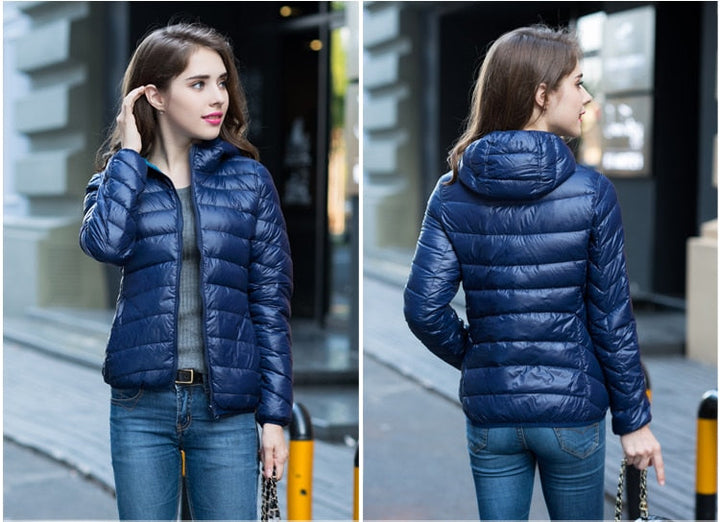 Stilvolle Wende-Daunenjacke für Damen - Aurora