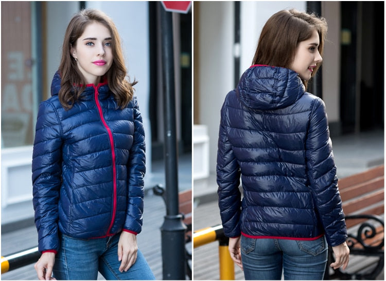 Stilvolle Wende-Daunenjacke für Damen - Aurora