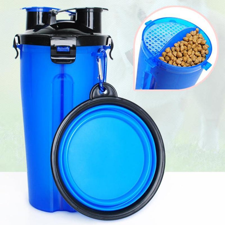 2-in-1 Reisetrinkbecher mit Futternapf - PawBuddy™