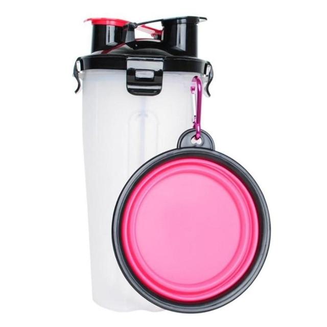 2-in-1 Reisetrinkbecher mit Futternapf - PawBuddy™