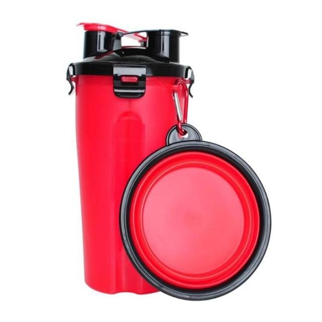 2-in-1 Reisetrinkbecher mit Futternapf - PawBuddy™