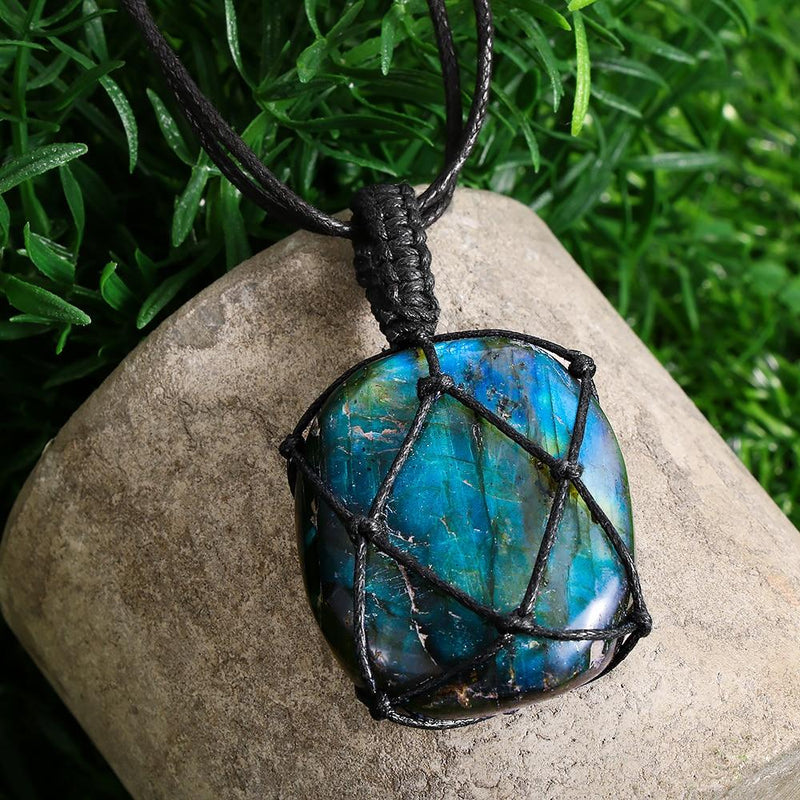 Drachenherz Labradorit Kette - Astrid