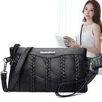 PU-Leder Damen Crossbody Clutch mit geräumigem Innenfach