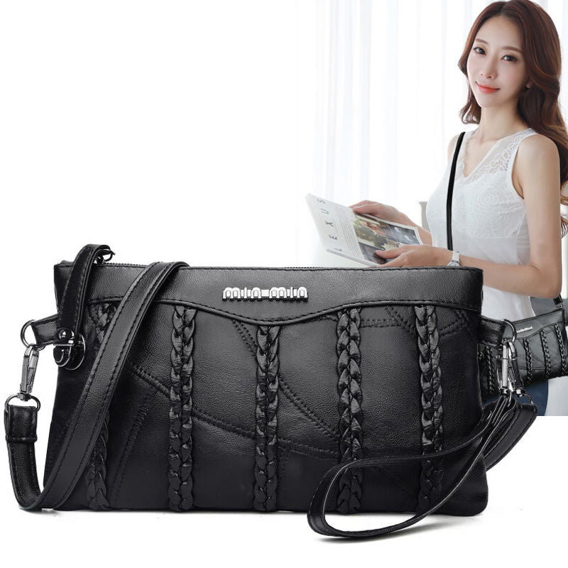 PU-Leder Damen Crossbody Clutch mit geräumigem Innenfach