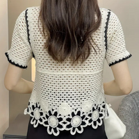 Trendy Opengewerkte Blouse voor Dames - Livia