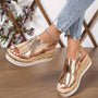 Stilvolle Damen-Orthopädische Sandalen mit Keilabsatz und Fransen – Tilda