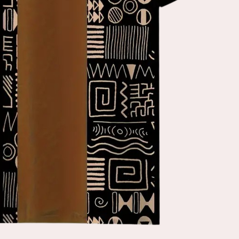 Casual T-Shirt with Color Blocks for Men - Milo