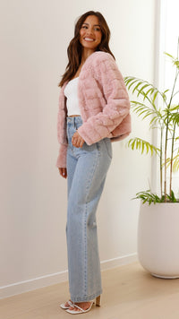 Luxuriöse Damen-Crop-Jacke - Veloura