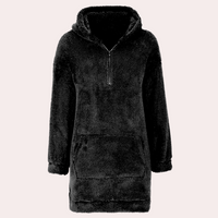 Weicher warmer Winterpullover mit Reißverschluss für Damen - Maëlle