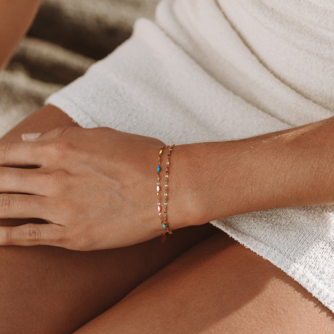 Regenbogen Zartes Armband - Elise
