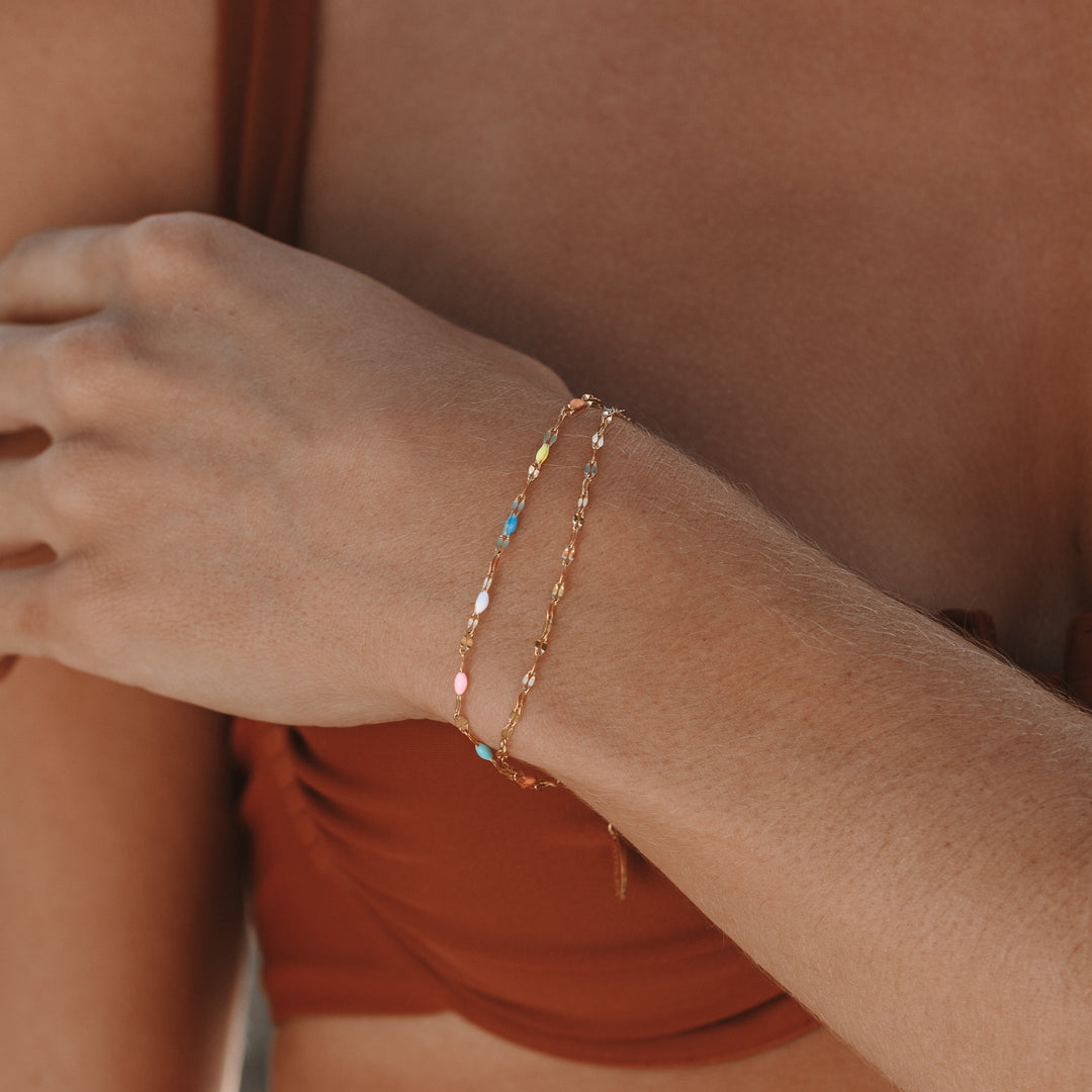 Regenbogen Zartes Armband - Elise