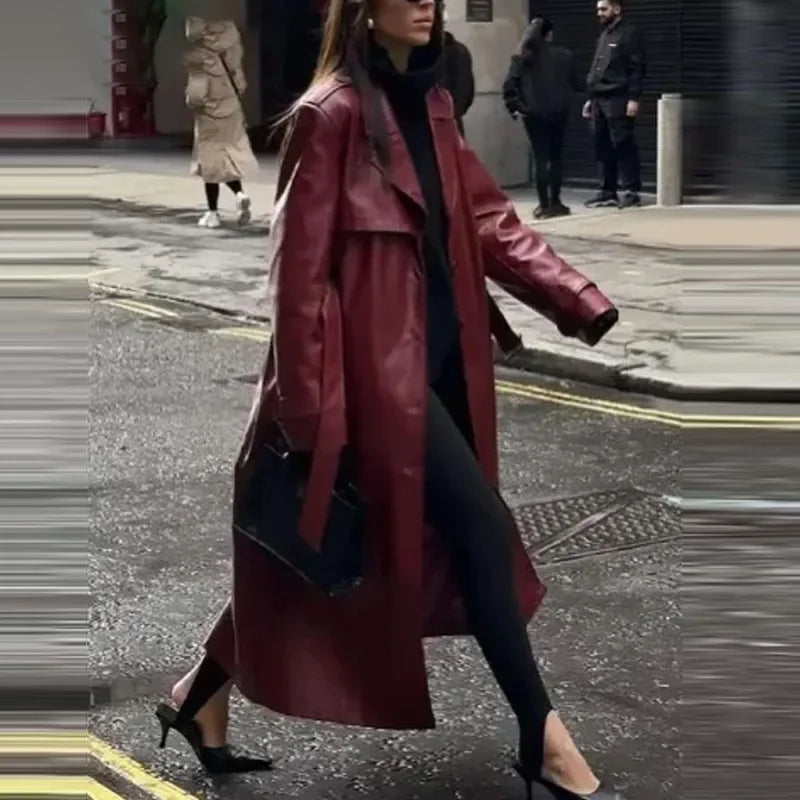 Stilvolle vegane Leder-Damenjacke - Viviette
