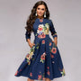Retro Kleid mit Blumenmuster – Florina