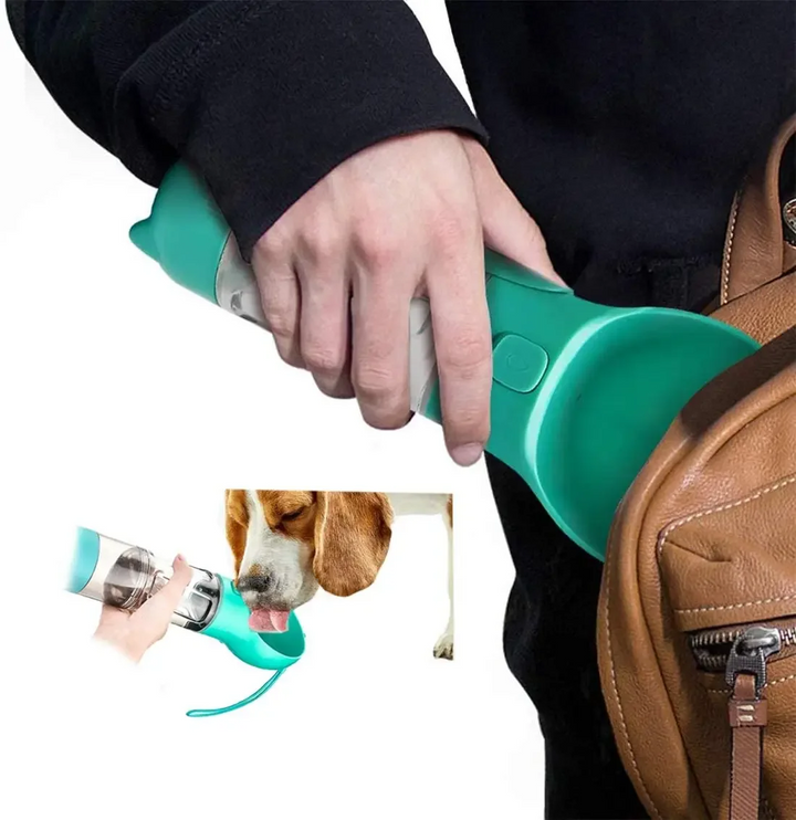 3-in-1 Draagbare Waterfles voor Huisdieren - PawHydrate Pro