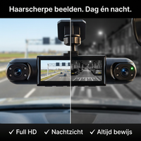 360° Dashcam with 4 Cameras, GPS Timestamp and Night Vision 3
