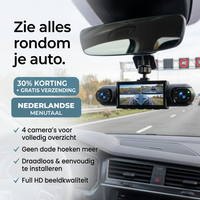 360° Dashcam with 4 Cameras, GPS Timestamp and Night Vision 1