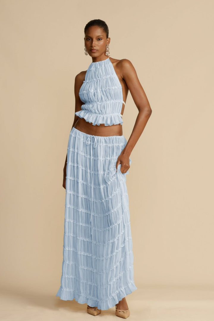Rückenfreies Chiffon-Set – Calysta