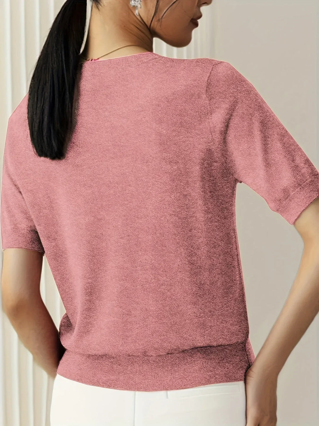 Damen Pullover mit kurzen Ärmeln – Mila