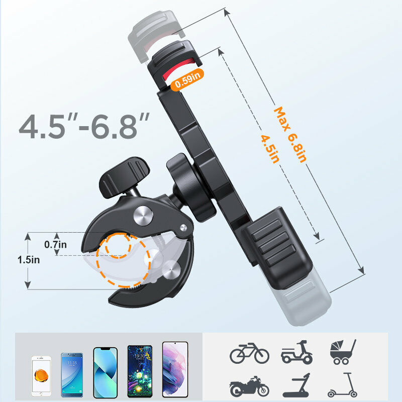 Robust Bicycle Smartphone Holder - SecureGrip