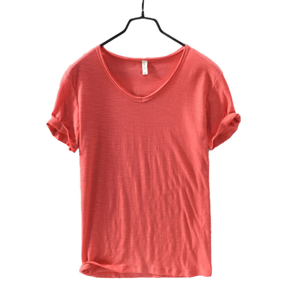 Heren V-hals Linnen Shirt - Luca