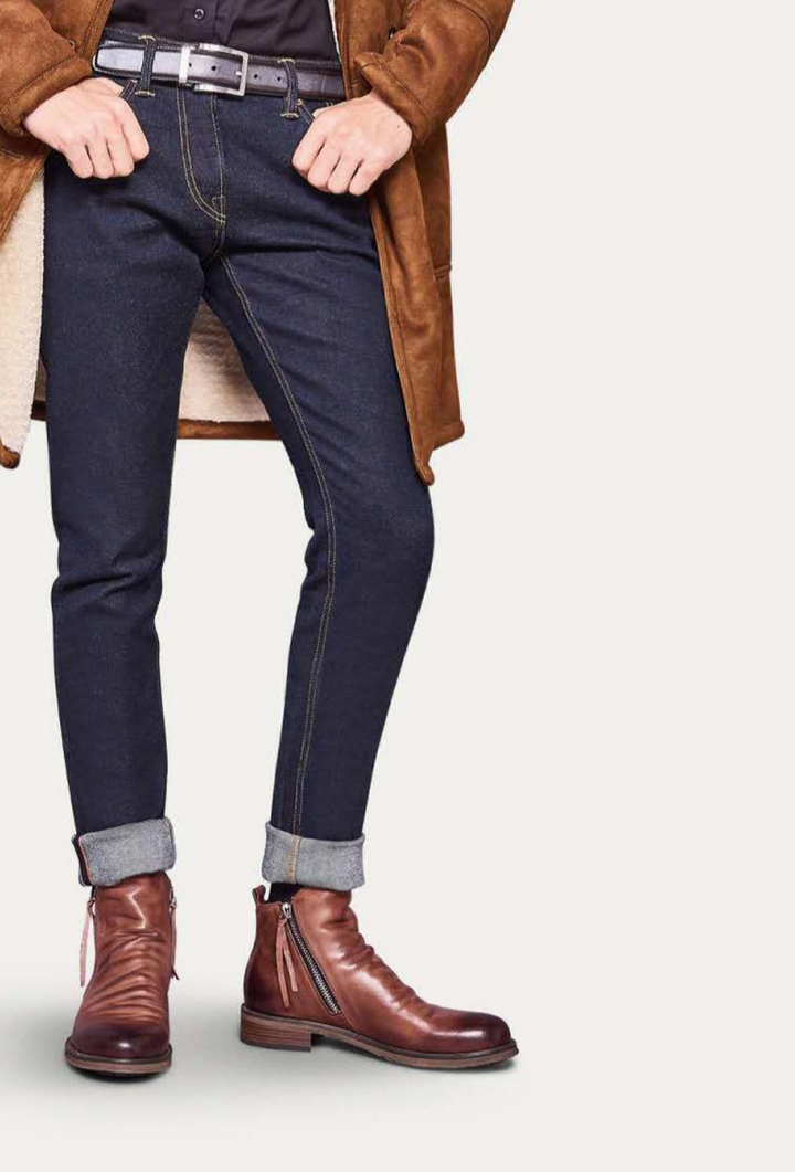 Stilvolle Leder Herrenstiefel - Milan