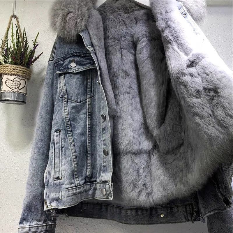 Carol Gefütterte Jeansjacke | Cool & Trendy