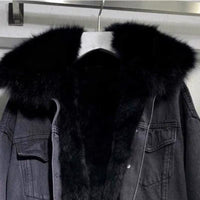 Carol Gefütterte Jeansjacke | Cool & Trendy