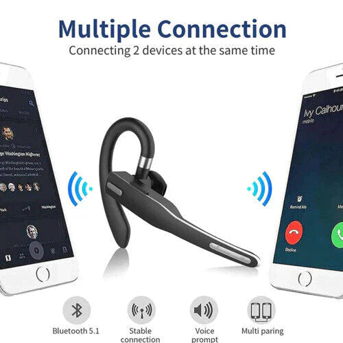 Draadloze Bluetooth 5.1 Headset met Dual Mic - RoadMic Pro