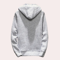 Klassische Gestrickte Kapuzenjacke für Herren - Milan