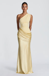 Abbey One-Shoulder Satin Maxi Dress 45