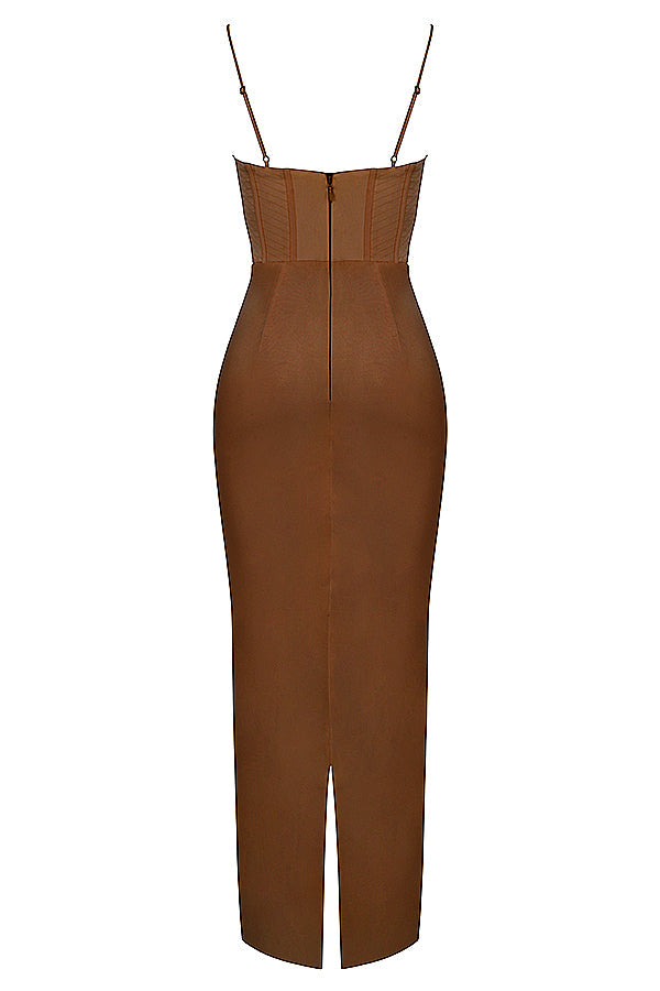 Trendiges Korsett Maxi-Kleid - Isabella