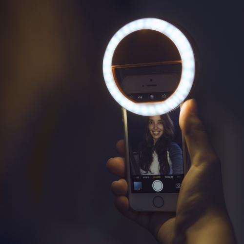 Draagbare Selfie Ringlamp - GlowSnap