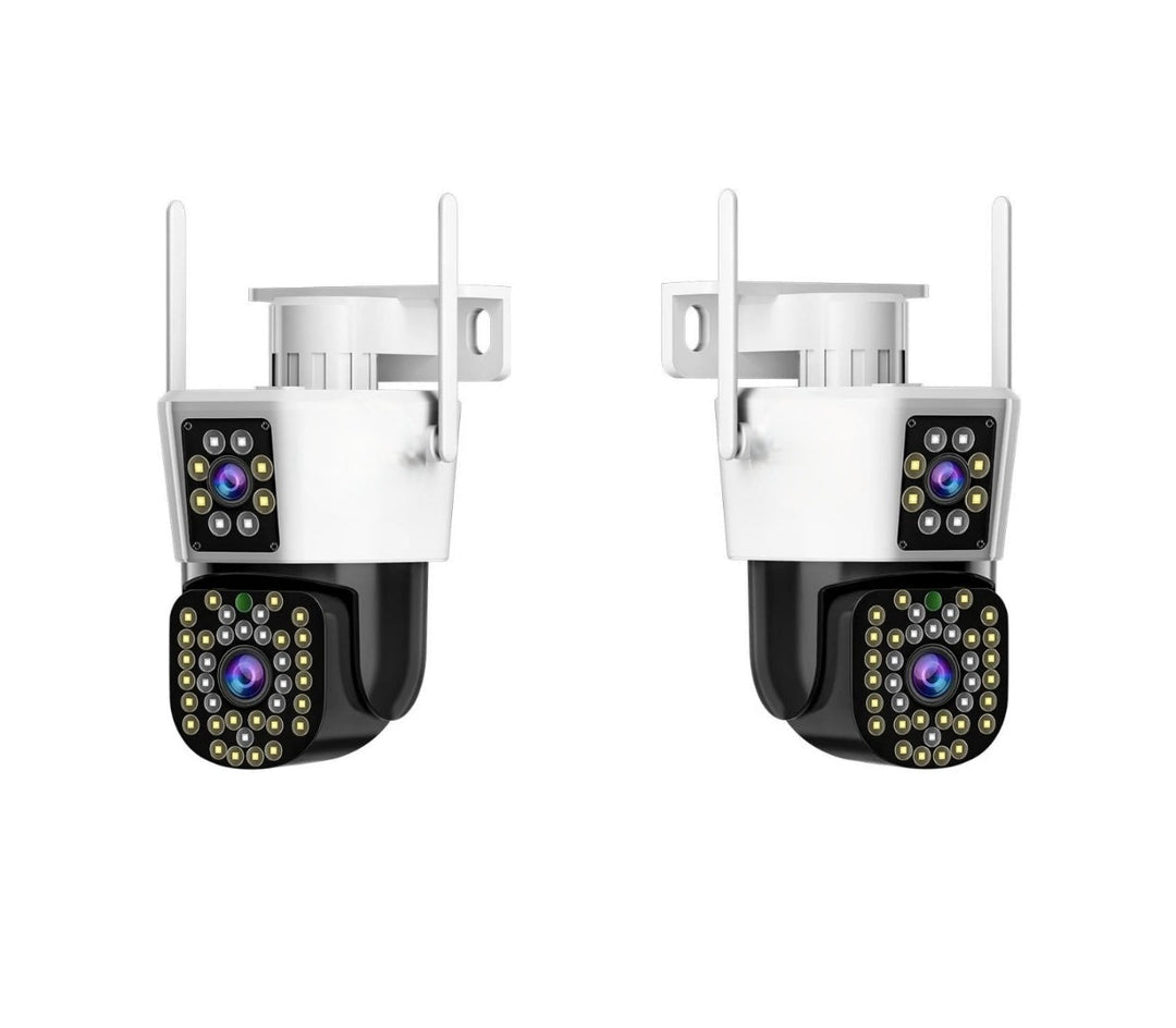 Set aus 2 Sicherheitskameras mit Doppelobjektiv – DualGuard Max 2-Pack