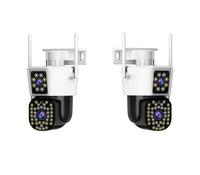 Set aus 2 Sicherheitskameras mit Doppelobjektiv – DualGuard Max 2-Pack