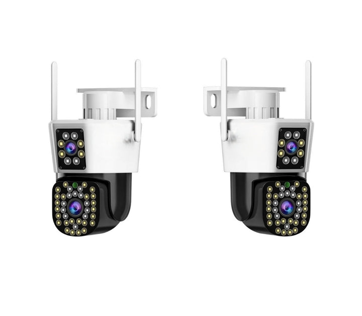 Set aus 2 Sicherheitskameras mit Doppelobjektiv – DualGuard Max 2-Pack