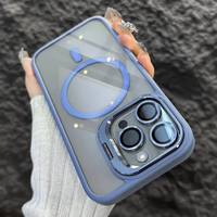 Schokbestendige Magnetische Telefoonhoes met Glaslensbescherming en Houder