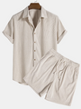 Stilvolles Herren-Sommer-Set mit Hemd und Cord-Shorts - SommerKern