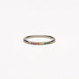 Goldener Ring mit Bunten Steinen - Solene