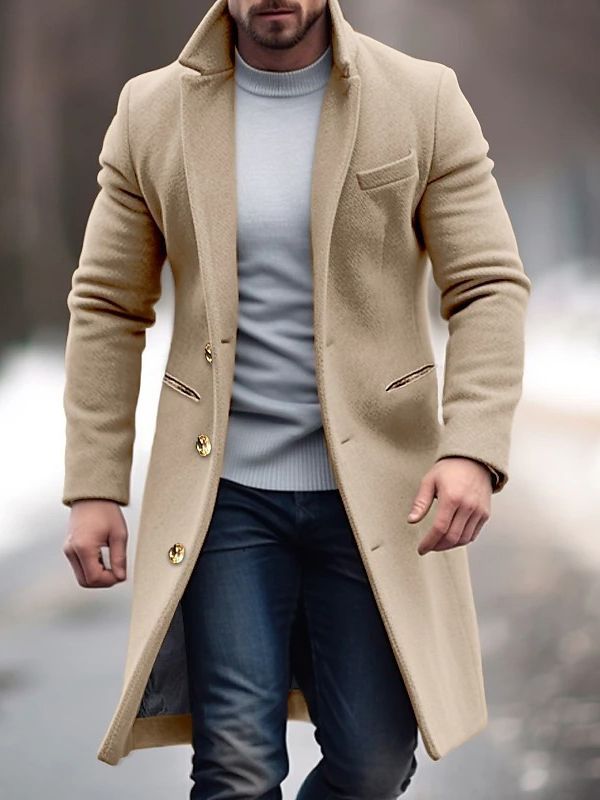 Heren Wolmix Jas voor Herfst & Winter – Adrian