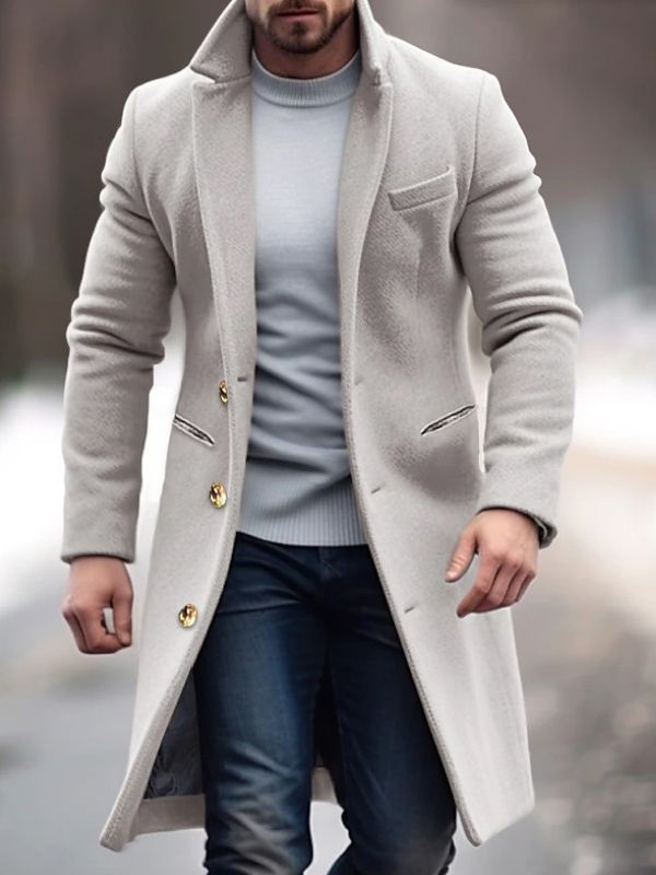 Heren Wolmix Jas voor Herfst & Winter – Adrian