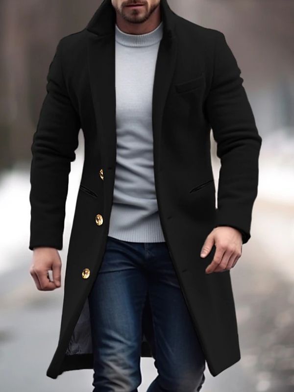 Heren Wolmix Jas voor Herfst & Winter – Adrian