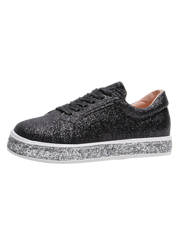 Stilvolle Plateau-Glitzer-Damensneaker - Sienna