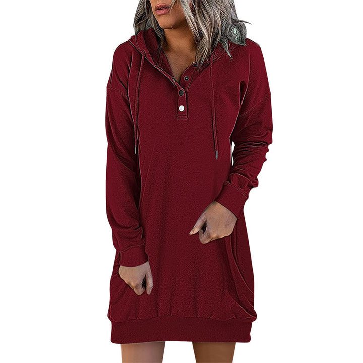 Minimalistische Lange Dames Hoodie – Valeria