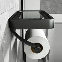 Toilettenpapierhalter mit Ablage - Stalux