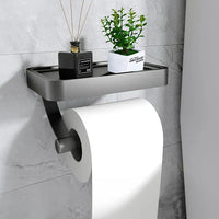 Toilettenpapierhalter mit Ablage - Stalux