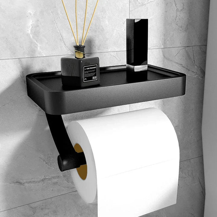 Toilettenpapierhalter mit Ablage - Stalux